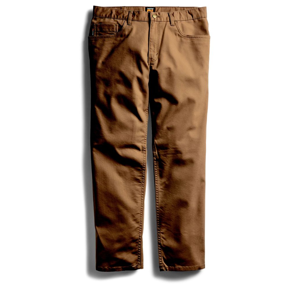 Calça Masculino - Timberland Pro® 8 Series Flex Lona Work - ELYWN8961 - Marrom